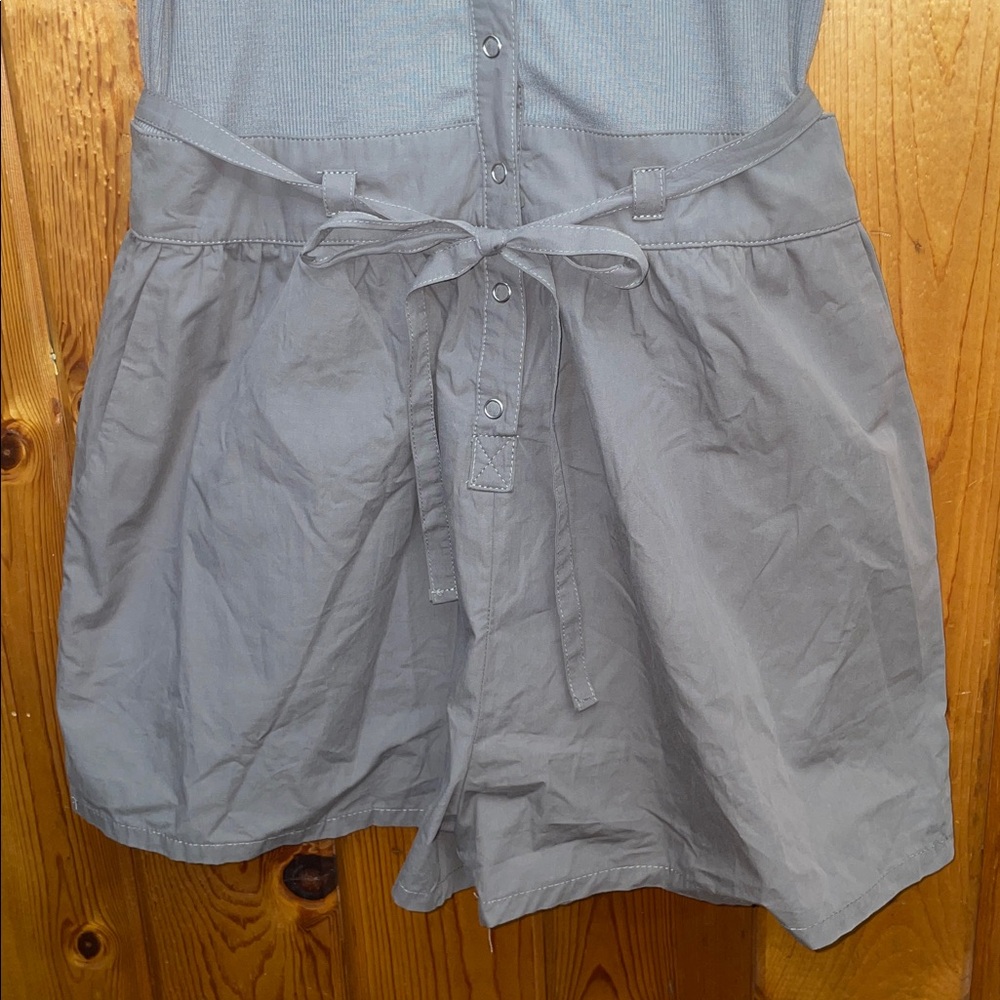 Promesa romper size medium About Time Snap-Front Belted Tank Romper metal gray - Picture 5 of 13